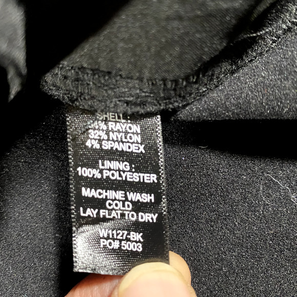 Betabrand Work Hard Play Hard Hooded Asymmetrical Zip Jacket Black Sz S Athletic - Picture 14 of 14